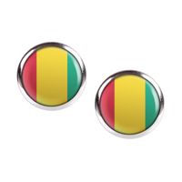 Mylery Ohrstecker Paar mit Motiv Guinea Conakry Flagge silber ver Hessen - Trendelburg Vorschau