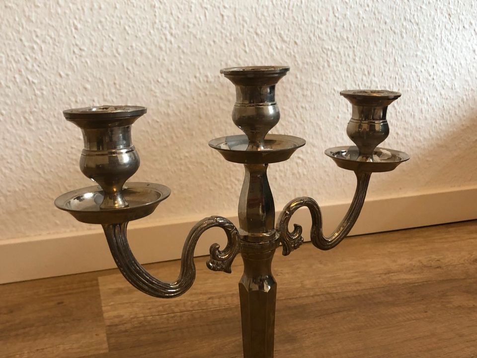 schöner alter Kerzenständer Kerzenleuchter dreiarmig Antik 3 Arm in Dresden