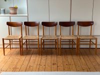 5x 60er Danish Teak chairs Mogensen Ära Binsen Mid Century Stühle Östliche Vorstadt - Peterswerder Vorschau