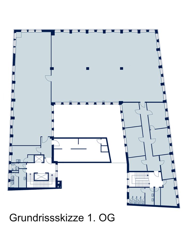 *Provisionsfrei* ca. 697-1.455m² Büro-/Verwaltungsflächen in bester Lage, Dortmund-City zu vermieten in Dortmund