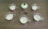 5 Teegläser mit Zuckerdose und Zange DDR Sachsen - Neukirchen/Erzgeb Vorschau
