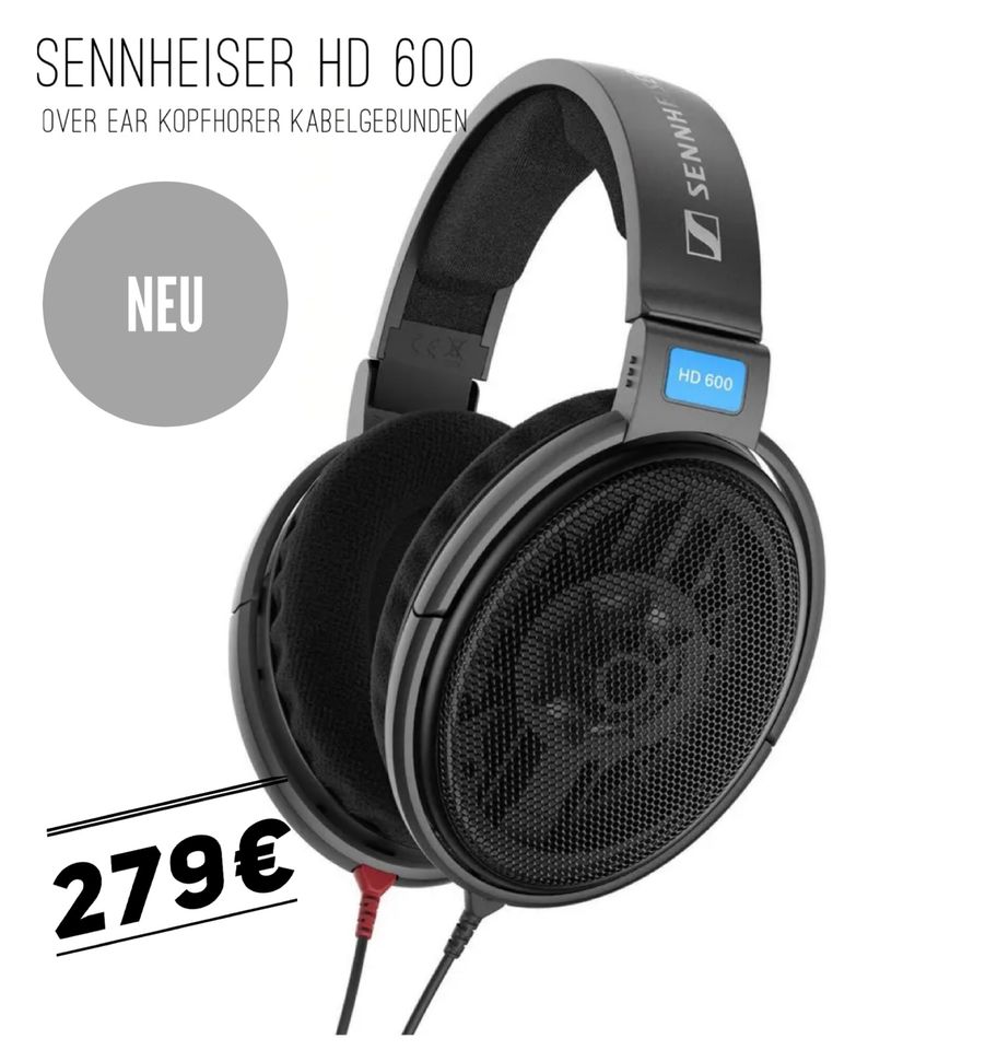 Sennheiser HD 600 Over Ear Kopfhörer NEU+VERSIEGELT HÄNDLER in Ibbenbüren