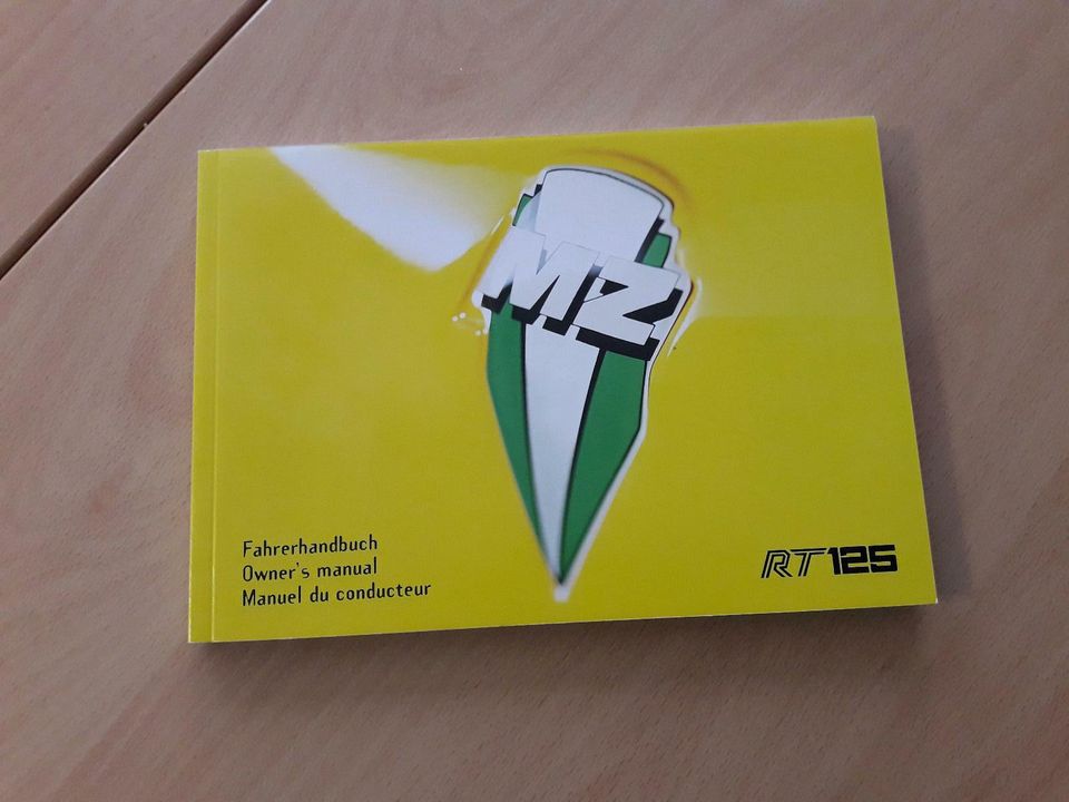Bedienungsanleitung MZ RT125 Original in Wismar