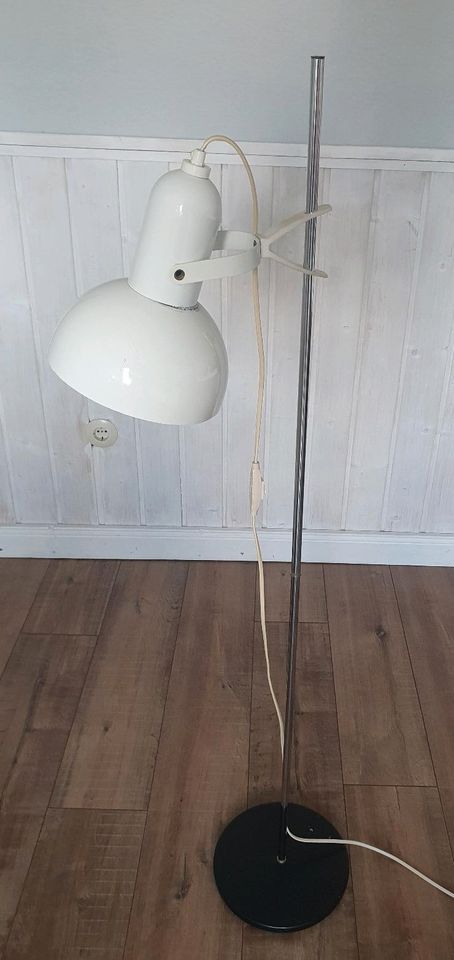 Stehlampe, Fa. Hemi, Space Age, Pop Art, 70er, weiß, vintage in Jork