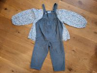 verbaudet Baby Set  Latzhose mit Bluse grün blau Gr.92 Hessen - Gießen Vorschau