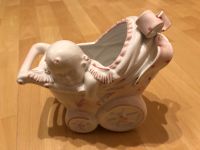 Retro Baby Mädchen Keramik Vase/Pflanzschale - Pink/Weiß Hessen - Künzell Vorschau