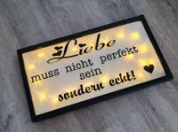 LED Bild Spruch Liebe Bilderrahmen Valentinstag Geschenk Deko Nordrhein-Westfalen - Erkelenz Vorschau