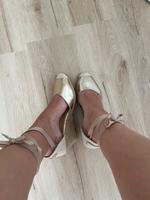 Primark Keilabsatz Schuhe Gold zum Schnüren 40 Rheinland-Pfalz - Trier Vorschau