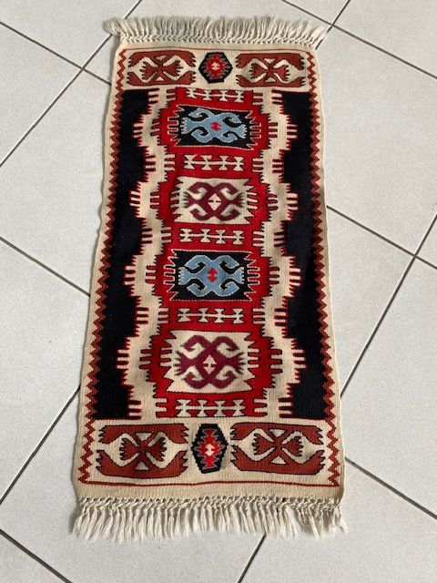 kleiner bunter Läufer/Teppich wendbar ca 38x80cm + Fransen in Kaiserslautern