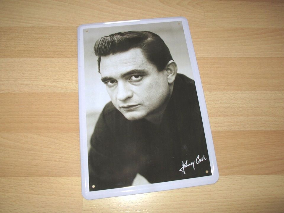 Blechschild Johnny Cash Country Sänger Metallschild Poster Retro in Dresden