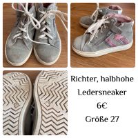 Richter Ledersneaker Halbschuhe 27 Wandsbek - Hamburg Bramfeld Vorschau