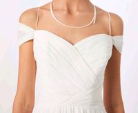 Kleid creme ivory Abendkleid lang Hochzeitskleid fließend 40 tall Berlin - Friedrichsfelde Vorschau