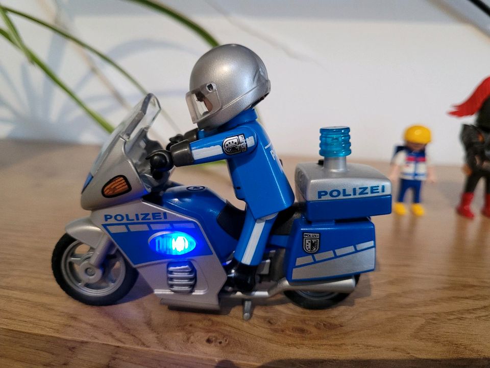 Playmobil Figuren Männchen Drache Motorrad in Bell