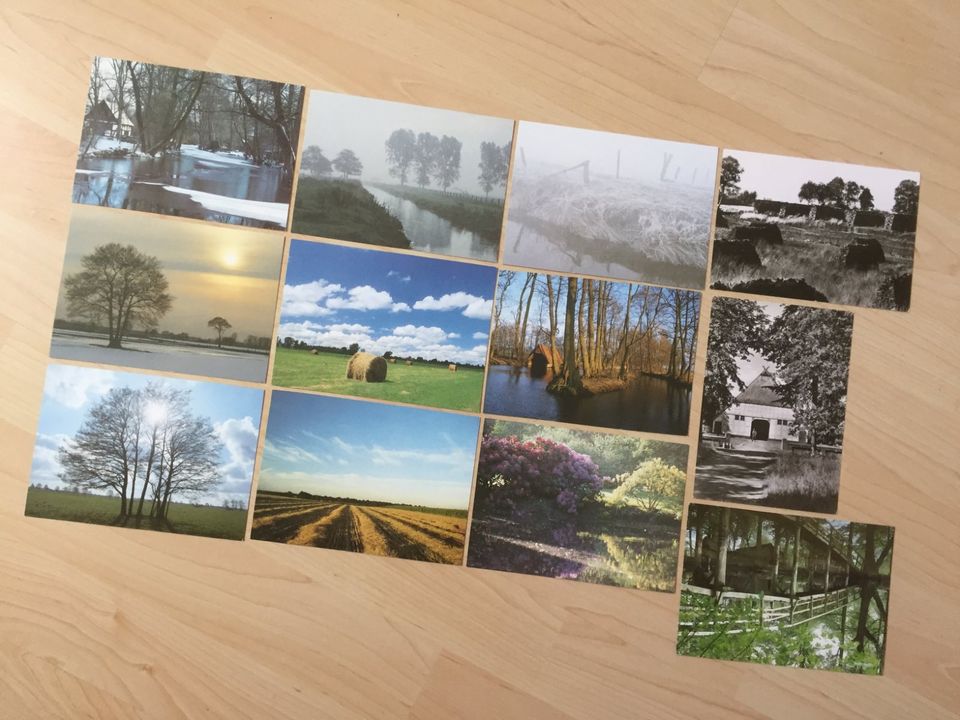 Alte Fischerhude Fotokunst-Postkarten um 1960 in Bremen