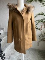 Mango Mantel winterjacke duffle coat beige gold Fell Kapuze XS Hessen - Usingen Vorschau
