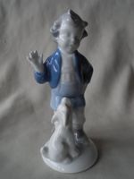 Porzellanfigur Figur Porzellan Knabe Kind Junge blau weiß Gerold Bonn - Kessenich Vorschau