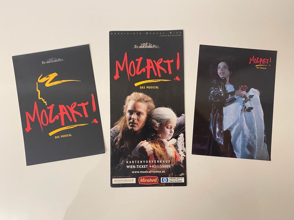 Mozart! | Musical | Flyer und Autogrammkarten | Wien 1999 in Reichelsheim (Odenwald)