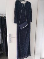 Abendkleid in blauer Spitze mit passender Handtasche Bayern - Rosenheim Vorschau
