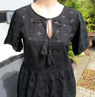 Sommerkleid -ever me - 38/40 - Baumwolle - schwarz -Lochstickerei Nordrhein-Westfalen - Nettersheim Vorschau