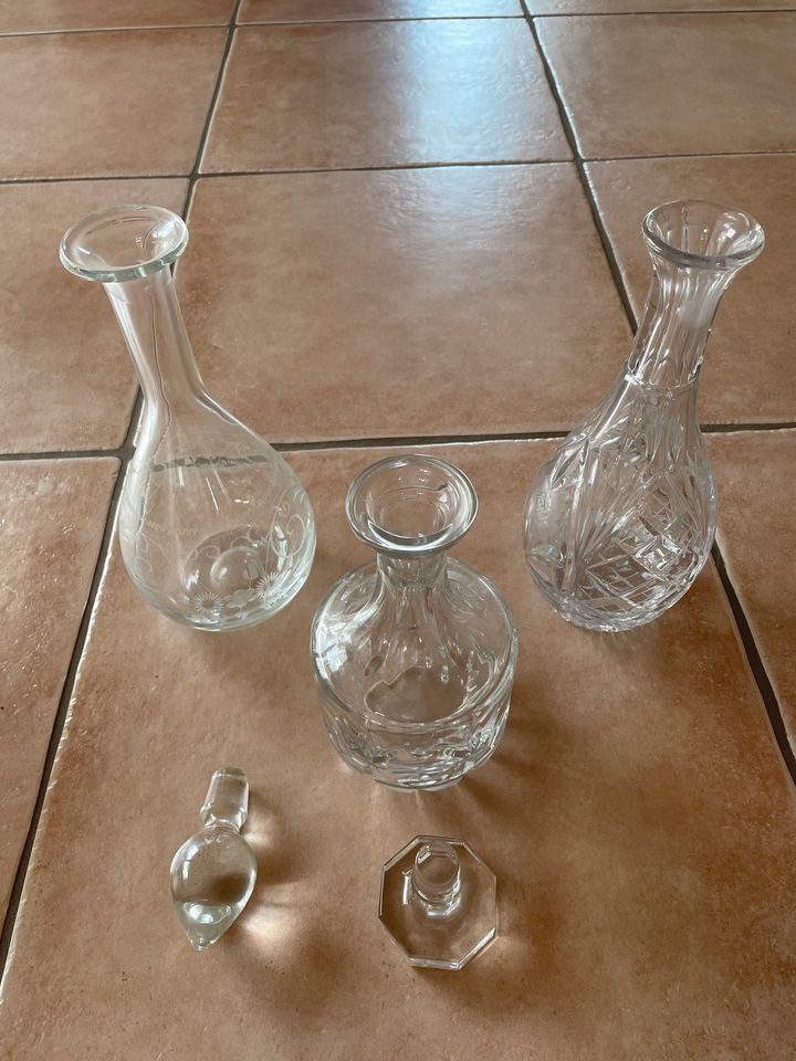 Dekanter Glas, 3 Stück, auch einzeln, massiv in Oststeinbek