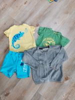 Größe 80 -  2 T-Shirts und Weste und Shorts Baden-Württemberg - Schwendi Vorschau