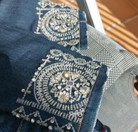 MET Jeans Hose Hüftjeans slim Glitzersteine Elasthan Bielefeld - Brackwede Vorschau