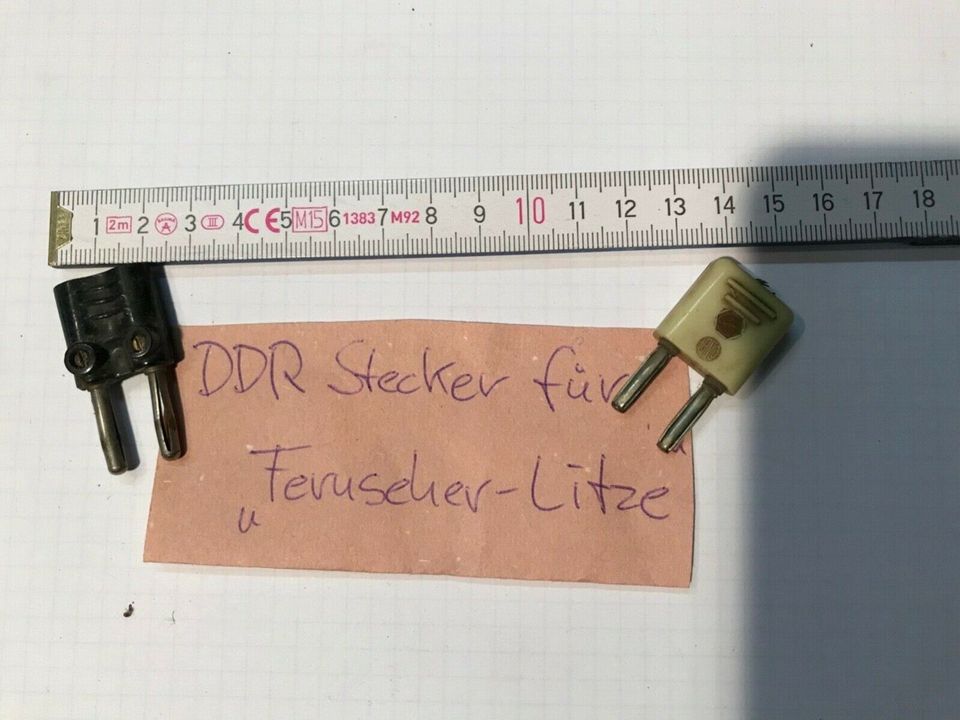 DDR Antennenstecker, RFT Weiche 3031, Gerätestecker für Litze in Petersberg (Saalekreis)