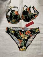 S. Oliver Push-Up Bikini geblümt Neu Gr. 42 C schwarz Nordrhein-Westfalen - Hamm Vorschau