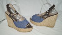 Paco Gil Leder Peep Toe Plateau Wedges Sandaletten Pumps Gr.39 Hessen - Bad Camberg Vorschau