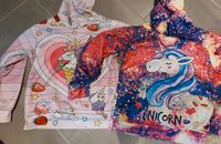 Gr. 128 einhorn Pullover langarm Shirts mit Kaputze Baden-Württemberg - Wertheim Vorschau