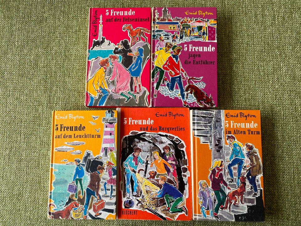4 x "5 Freunde", Enid Blyton, 60er Jahre-Ausgaben in Bremen