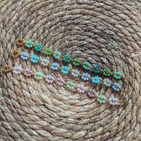 Damen Armband Armbänder Perlen Blumen Gold blau rosa grün türkis Bayern - Regenstauf Vorschau