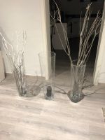 3 große Glas Vasen  70 / 70 / 60 cm hoch  mit Deko Harburg - Hamburg Marmstorf Vorschau