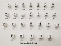 Buchstaben je 0,10 € für Schnullerketten mit Namen Material NEU Brandenburg - Gartz (Oder) Vorschau