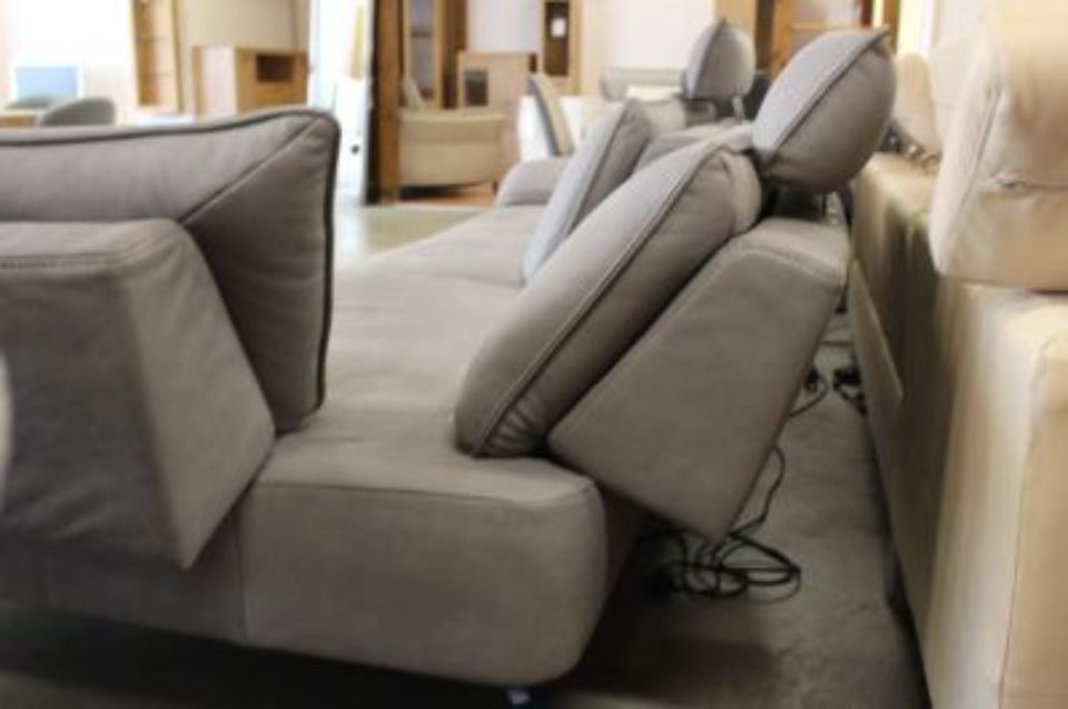 L-Form, Sofa, Couch, Luxus Ledergarnitur, Hukla in Mettingen