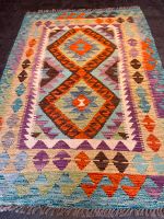 Afghan Kelim 150x103 Kilim Teppich Handarbeit rug wolle geometrie Berlin - Wilmersdorf Vorschau