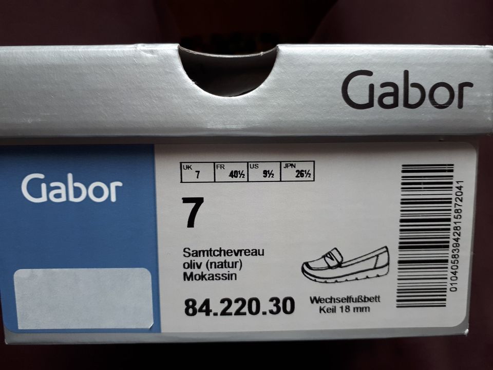 Gabor Mokassin - Gr. 7 (40.5 - 41) - NEUWERTIG! in Grasbrunn