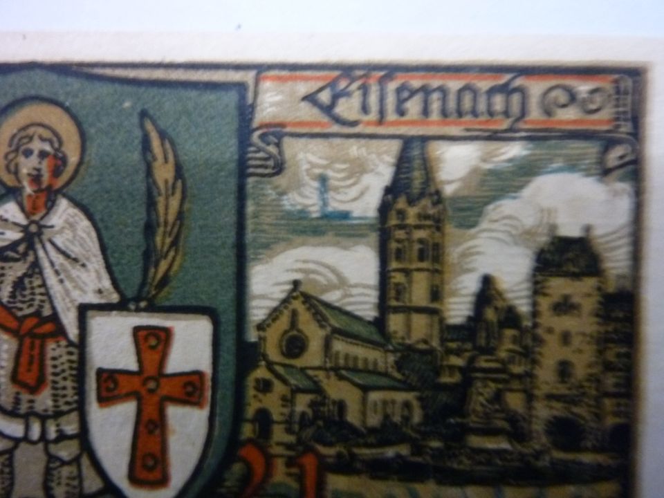 besonderes Notgeld der Wartburgstadt Eisenach 1921 6x50 Pfennig in Berlin