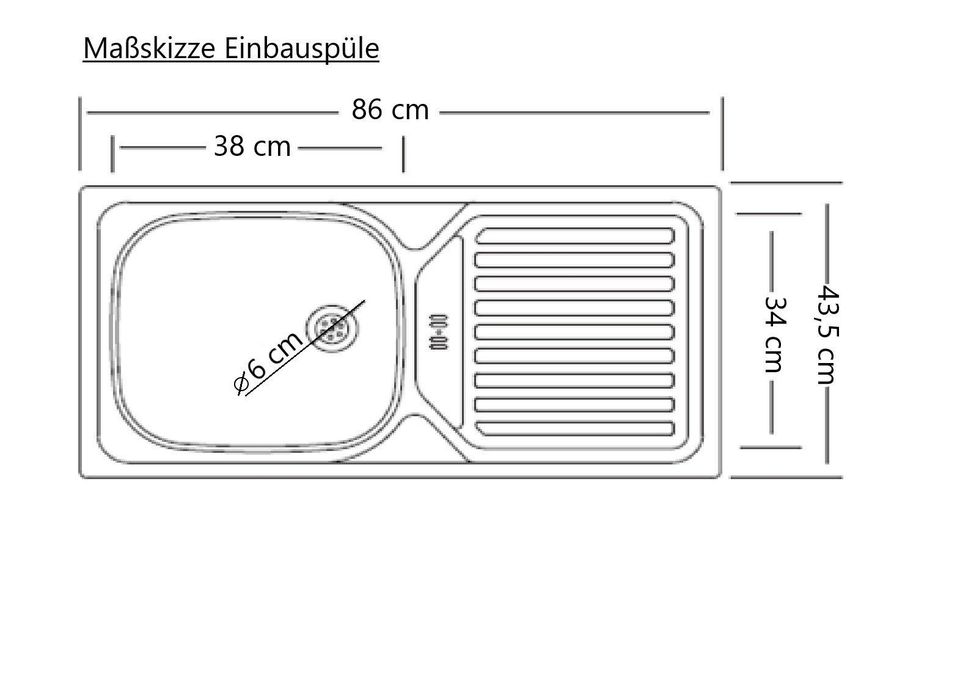 Küchenzeile , mit MDF-Fronten, Breite 240 cm, Ohne E. Geräte in Obernburg