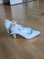 Brautschuhe, glänzend weiß Nordrhein-Westfalen - Borchen Vorschau