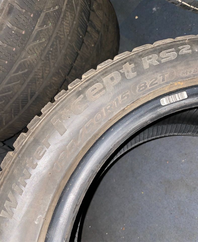 195/50 R15 Winterreifen 4x Hankook | DOT '19 in Villingen-Schwenningen