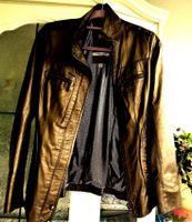 Original Roberto Cavalli Echtleder Jacke Bronze Metallic Gold Gr. Dresden - Dresden-Plauen Vorschau