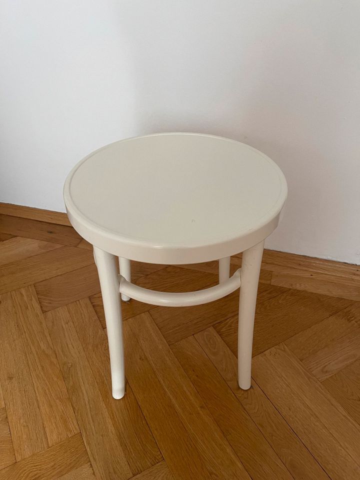 Vintage Ikea Stuhl/Hocker in weiß in München