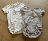 H&M Baby Bodys Gr. 56 beige braun mit Knöpfen Niedersachsen - Nordhorn Vorschau