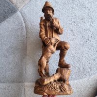 Holzfigur,Jäger mit Hund,Skulptur, Holz Figur  Hand geschnitzt, Baden-Württemberg - Wolpertshausen Vorschau