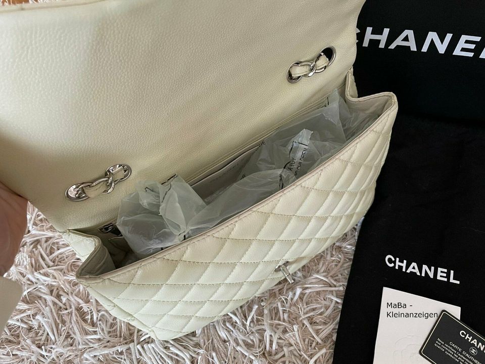 Chanel Micro Business Affinity Flap Bag in Ecru Caviar New Full Set - the  luxury cabinet