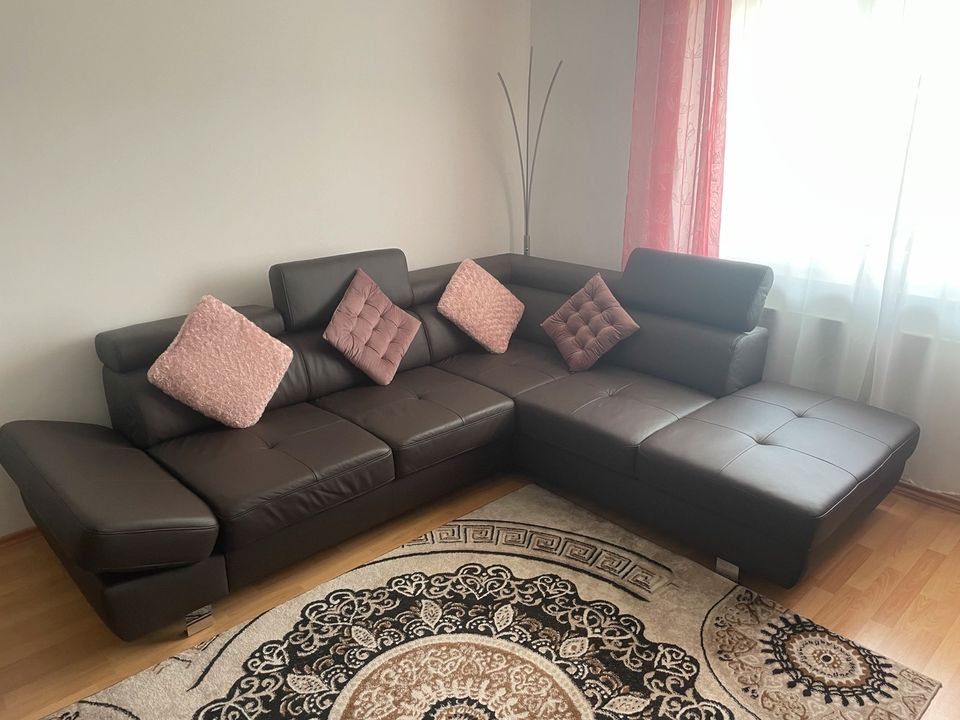 Stylife ECKSOFA Dunkelbraun Echtleder - XXXLUTZ(Neuerpreis 1599€) in München