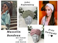 Musselin Bandeau ❤️ Boho KnotenHaarband Headband Haarband Nordrhein-Westfalen - Ennepetal Vorschau