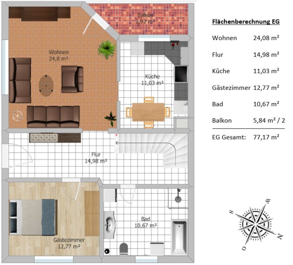 Charmante Doppelhaushälfte mit Garage in Möckmühl-Ruchsen in Möckmühl