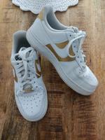 Nike Air force weiß gold Baden-Württemberg - Ludwigsburg Vorschau